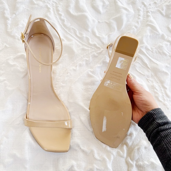 Stuart Weitzman Nudistcurve Wedge Sandal Size 9.5 New - Picture 11 of 11